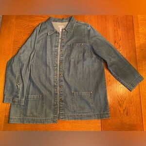 Denim Button-Up Jacket